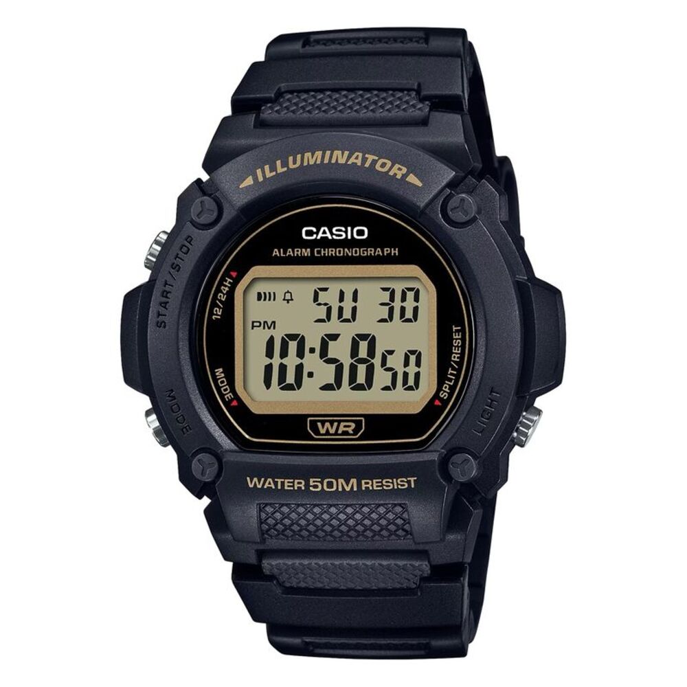 Casio Men's Classic Digital Watch with Black Dial - W-219H-1A2VCF